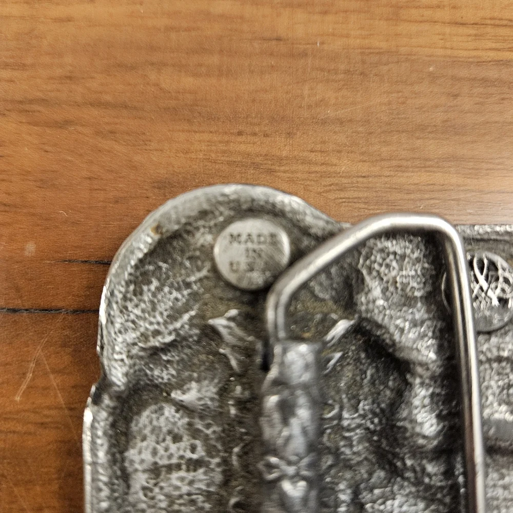 Vintage‎ Illinois The Great Escape Belt Buckle Wildlife Outdoors Bergamot Brass